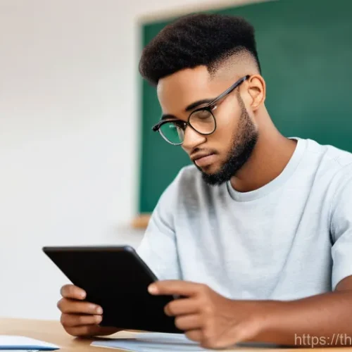 간격 반복 학습의 효과를 증명한 사례 - **Prompt:** A young university student, wearing comfortable but neat everyday clothes (e.g., a crew-...