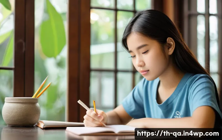 간격 반복 시스템의 지속적인 개선 방법 - **Prompt 1: The Forgetting Curve Reversed**
"A vibrant, medium shot of a focused young Thai fema...