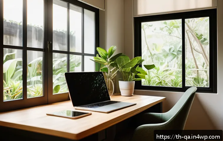 간격 반복 학습의 커뮤니케이션 전략 - A cozy, well-lit study corner in a modern Thai home during early morning, featuring a young adult si...