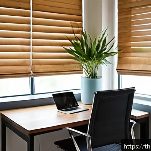 Home 30 간격 반복 학습의 효과적인 정리 방법 - A serene home study corner in a modern Thai apartment, featuring a neatly organized desk with a lapt...