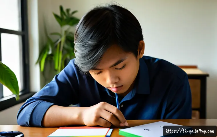 Home 17 간격 반복 학습의 동기 이론 - Photorealistic Thai university student studying at a tidy desk in a sunlit Bangkok apartment, review...